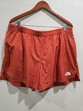 The North Face Orange-Red Running Shorts